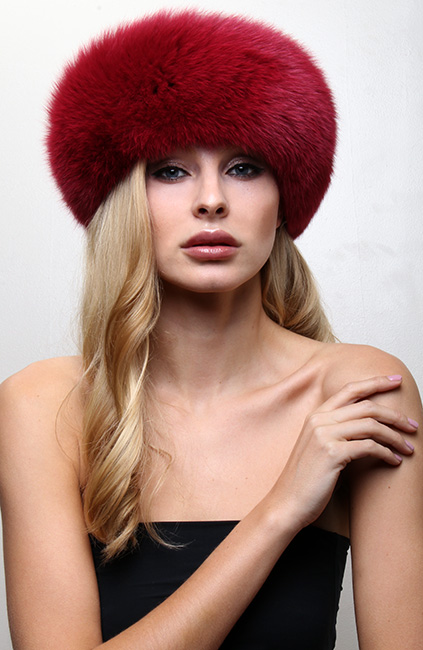 Dark Red Fox Headband 0125